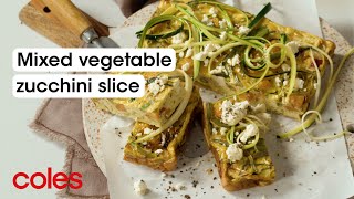 Mixed Vegetable Zucchini Slice [upl. by Grunenwald]