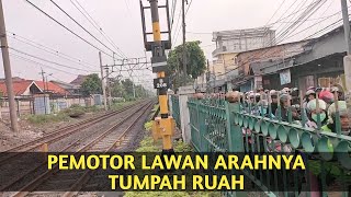 PEMOTOR LAWAN ARAH TUMPAH RUAH TANPA KERETA DELAPAN MENIT SAJA TERNYATA TAK BISA V [upl. by Erehs921]