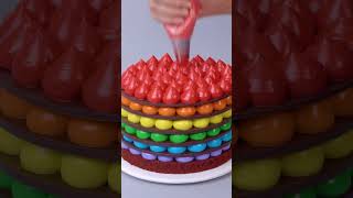 Instructions for Decorating a Multi layer Chocolate Cake [upl. by Erroll]