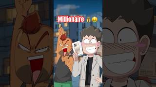 Poplu Bana Millionaire 🤑 anime animation millionaire lottery [upl. by Gut]