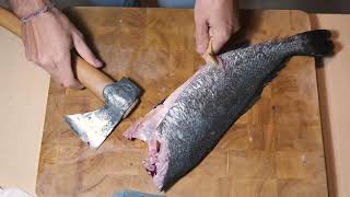 How to FILLET a fish with an AXE [upl. by Sparrow]