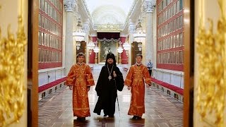 Первая за 100 лет архиерейская литургия в Эрмитаже  Bishop liturgy in the Hermitage [upl. by Shena546]