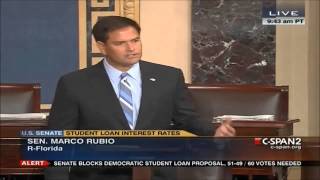 Marco Talks Student Loan Interest Rates on Senate Floor [upl. by Baum498]