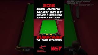 ding vs selby WSC 2016 ding selby snooker escape shorts youtube snookermoments snookertime [upl. by Rehpotisrhc440]