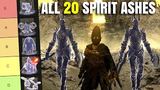 All 20 DLC Spirit Ashes Ranked NO SPOILERS Elden Ring Shadow of the Erdtree [upl. by Cosme]