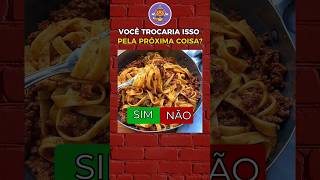 Fez boas trocas troca quizcomidas comida adivinheacomida pizza quiztime adivinheacomidapeloem [upl. by Uot]