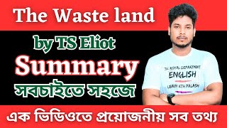 Summary   The Waste Land by TS Eliot Full Summary in Bangla [upl. by Nyrraf]