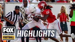 No 8 Texas Longhorns vs Houston Cougars Highlights  CFB on FOX [upl. by Klecka]