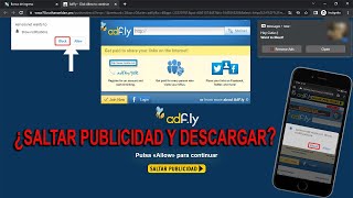 ✅Como Saltar la Publicidad de ADFLY 2022 Actualizado CELULARES Y PC [upl. by Dupuy]