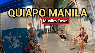 Inside Muslim Town in Quiapo Manila Philippines🇵🇭 Virtual Tour [upl. by Ahsain146]