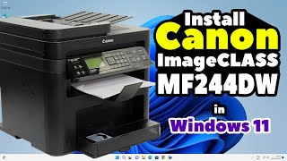 EASY WAY TO SETUP WIFI IN CANON MF244DW PRINTER [upl. by Askwith131]