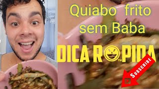 Quiabo frito sem Baba Receitas do Roh [upl. by Neiviv]