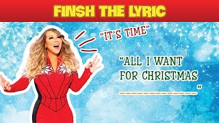 Can You FINISH THE LYRICS Christmas Songs Edition 🎄🎅  Music Quiz [upl. by Tierney]