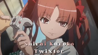 Shirai Kuroko Twixtor 60fps  Toaru Kagaku no Railgun [upl. by Aindrea]