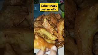 Ceker crispy buattan adik dongg shortvideo vlogmakan [upl. by Alehcim]