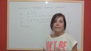 QUIMICA Ejercicio 11 Estructura atómica  Ordenación orbitales atómicos orden creciente de energía [upl. by Ajim982]