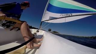 Sailing my Zuma sailboat [upl. by Ettenad]