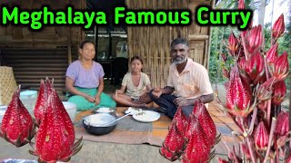 Fish and Cooking with Galda Flower  Meghalaya Style Fish Curry Recipe [upl. by Onfroi]