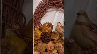 The Most Adorable DIY Fall Wreath wreath diyprojects diywreath autumn [upl. by Xel841]