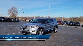 2022 Ford Explorer Limited Sport Utility Kent Akron Stow Canton Cleveland [upl. by Stamata913]