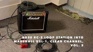 BOSS RC 3 Loop Station Soundcheck [upl. by Ntsuj]