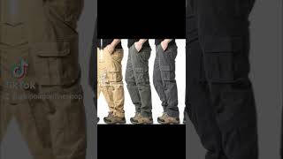 Large Pocket Loose Overalls Mens Outdoor Sports Jogging Military Tactical Pants [upl. by Enineg]