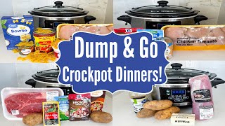 6 DUMP amp GO CROCKPOT DINNERS  The EASIEST Tasty Slow Cooker Recipes  Julia Pacheco [upl. by Eimorej]