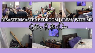 DISASTER MASTER BEDROOM CLEAN WITH ME cleanwithme [upl. by Yelsek]