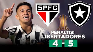 BOTAFOGO ELIMINA O SÃO PAULO NOS PÊNALTIS E AVANÇA À SEMIFINAL DA LIBERTADORES  Narração [upl. by Ettelrac480]