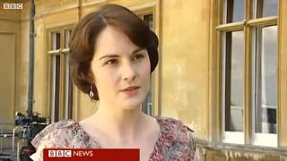 Dan Stevens and Michelle Dockery on BBC Breakfast 140911 1of2 [upl. by Dayna]