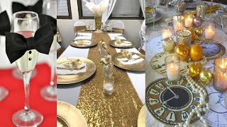 🥂 DIY NEW YEARS PARTY DECORATION IDEAS AT HOME  DECOTING IDEAS 2024  New Years Eve Table ideas [upl. by Haret523]