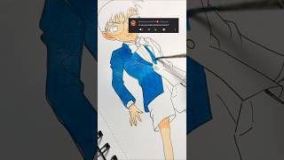 Detective Conan drawing artshorts artshortvideo animedrawing arttutorial detectiveconan [upl. by Celestyna]