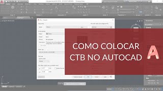 COMO COLOCAR CTB NO AUTOCAD [upl. by Joline330]