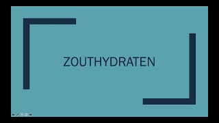 Zouthydraten [upl. by Moody430]