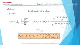 Video 3 Lectures on Fast Analytical Techniques in Electrical and Electronic Circuits [upl. by Orion]