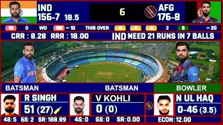 IIndia Vs Afghanistan 2nd T20 Match Score amp Commentry  Ind Vs Afg 2ndT20 Match Score [upl. by Twedy]