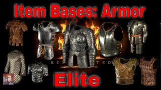 D2R Item Bases  Armors Sacred Armor Archon Plate Great Hauberk Hellforge Plate Ect [upl. by Lenoel]