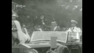 Philippine PresDiosdado Macapagal State Visit to Spain 1962 [upl. by Erlina]