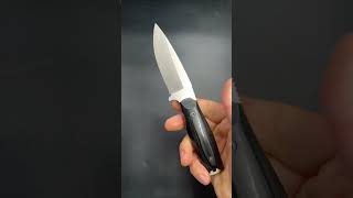 Couteau fixe français WILDSTEER Kastor full tang acier inox 14C28N manche micarta étui cuir [upl. by Acilegna]