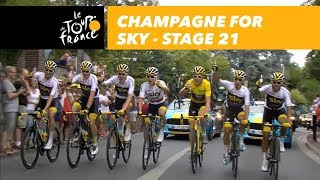 Champagne for Sky Stage 21  Tour de France 2018 [upl. by Gunzburg]