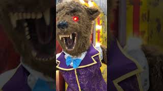 GRIZZLY BEAR Balancing on a Circus Ball Spirit Halloween Animatronic shorts scary bear trending [upl. by Cailean305]