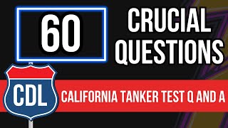 California CDL Tanker Test Questions and Answers 2024 CA Commercial Drivers License Study Guide [upl. by Alane811]