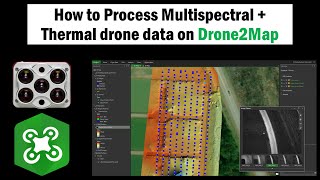 Process Multispectral amp Thermal Drone Altum Imagery on Drone2Map  with ground control points [upl. by Descombes]