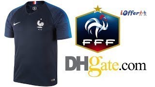 19 UNBOXING MAILLOT EQUIPE DE FRANCE COUPE DU MONDE ANTOINE GRIEZMANN DHGATE [upl. by Ody]