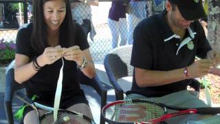 Wilson Tennis Wilson Pro Overgrip Challenge with Mardy Fish [upl. by Ailhat]