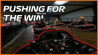 PUSHING for the WIN at TeamSport Sheffield Karting — ft PericoKarting RobGoesRacing TeamTopGun [upl. by Kern509]