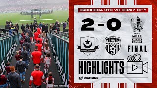 Drogheda United 20 Derry City  Sports Direct FAI Cup Final Highlights  10112024 [upl. by Snapp]