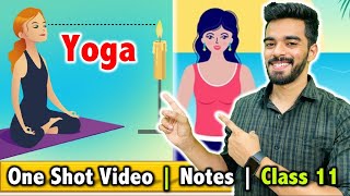 Yoga  Class 11  Unit  3  FREE Notes with Imp Question 🔥 [upl. by Tuchman]