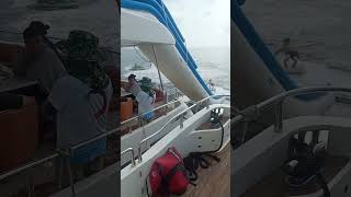 100p go island 🏝️ sailboat yachting boat watercraft travel yachtlove luxuryboat beach [upl. by Siesser776]