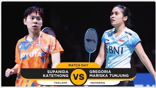 Good Performance Supanida Katethong vs Gregoria Mariska Tunjung  Thailand Open 2024 Badminton [upl. by Hacissej]